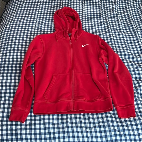 Nike Sweaters Red Nike Zip Up Hoodie Poshmark